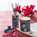Zanzibar - Diffuseur En Porcelaine Zanzibar Bleu Marine - Poudre De Saffran