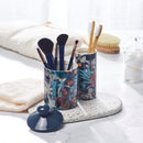 Zanzibar - Diffuseur En Porcelaine Zanzibar Bleu Marine - Poudre De Saffran