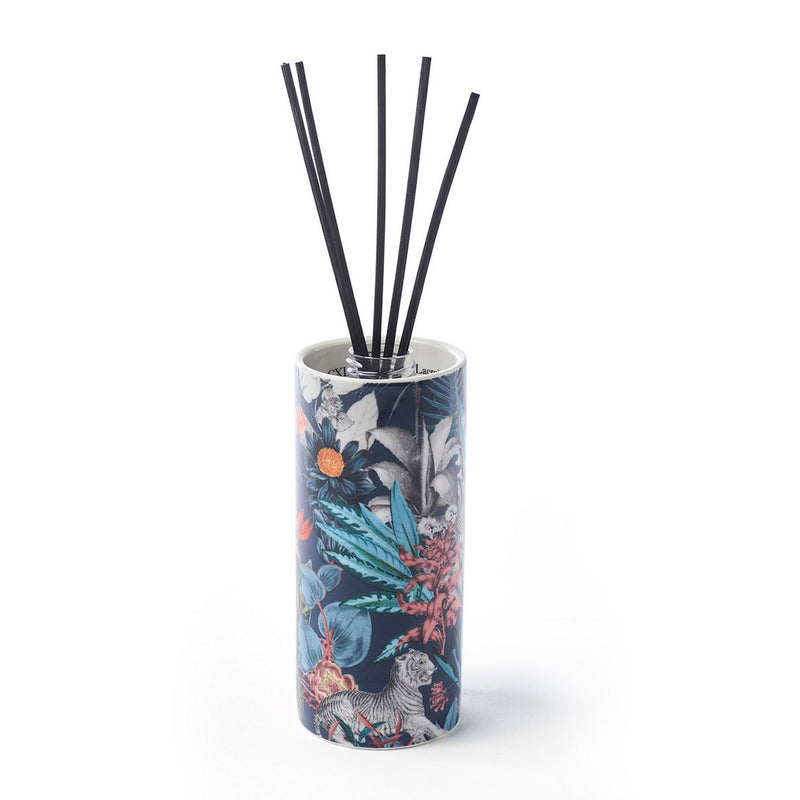 Zanzibar - Diffuseur En Porcelaine Zanzibar Bleu Marine - Poudre De Saffran