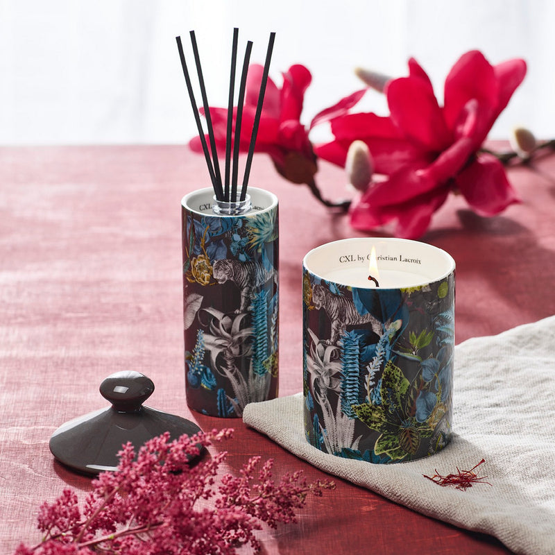 Zanzibar - Diffuseur En Porcelaine Zanzibar Gris Foncé - Poudre De Saffran