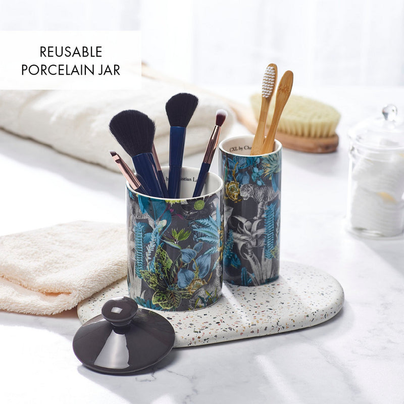 Zanzibar - Diffuseur En Porcelaine Zanzibar Gris Foncé - Poudre De Saffran