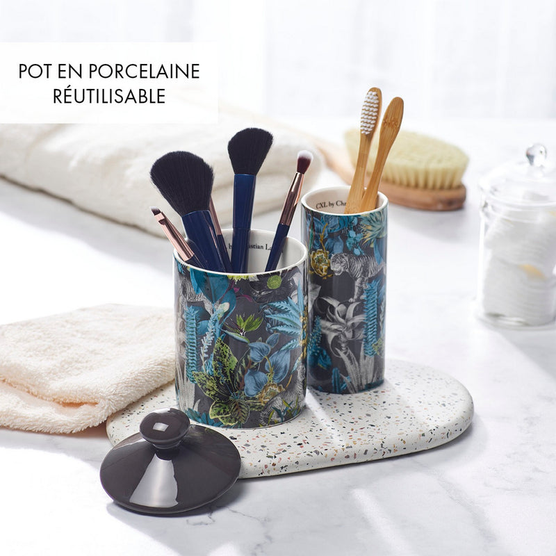 Zanzibar - Diffuseur En Porcelaine Zanzibar Gris Foncé - Poudre De Saffran