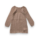 Bonpoint - Robe Marron À Manches Longues En Mohair - 4 Ans