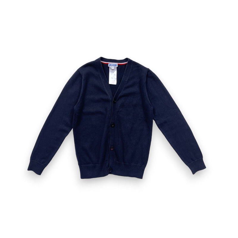 Jacadi - Cardigan Bleu Marine Col V - 10 Ans