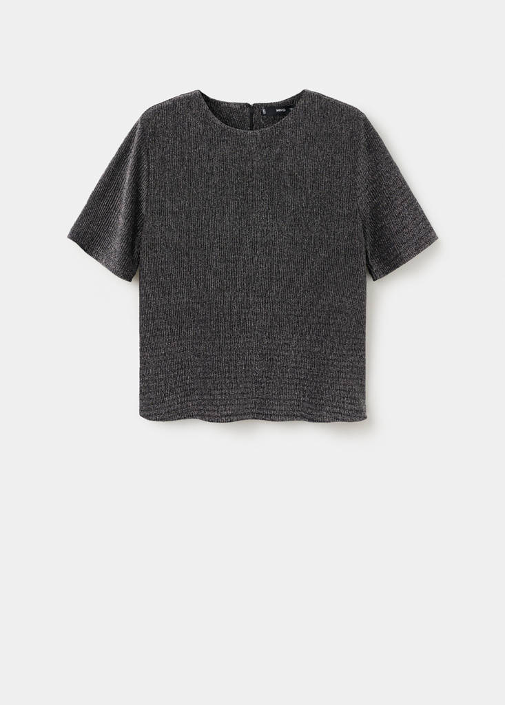 Camiseta de manga corta de lúrex