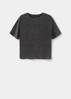 Camiseta de manga corta de lúrex