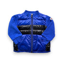 Moncler - Cardigan Matelassé Bleu - 12 Mois