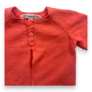 Bonpoint - Cardigan Rose/Rouge En Cachemire - 3 Mois