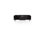 Kasha - TV Unit with Open Compartment - Black Legs