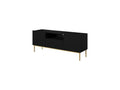 Kasha - TV Unit with Open Compartment - Gold Legs