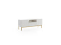 Kasha - Meuble Tv Avec Niche - Pieds Or