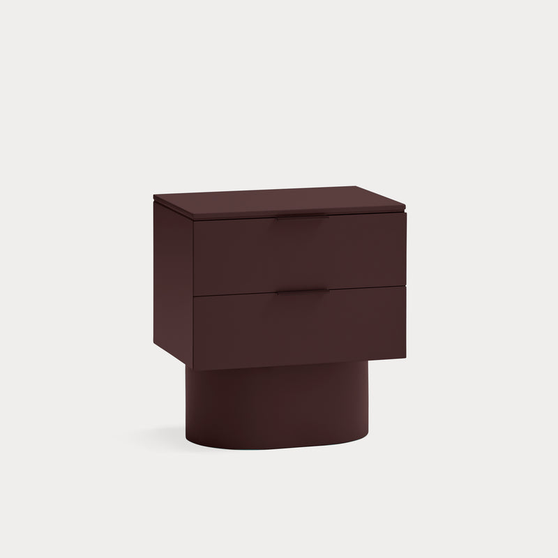 Totem - Table De Chevet - Aubergine