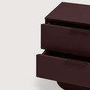 Totem - Table De Chevet - Aubergine