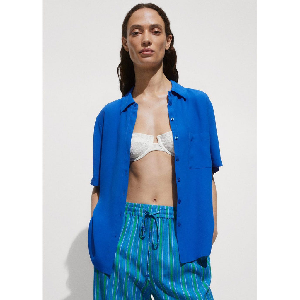 Camisa musgo - Azul