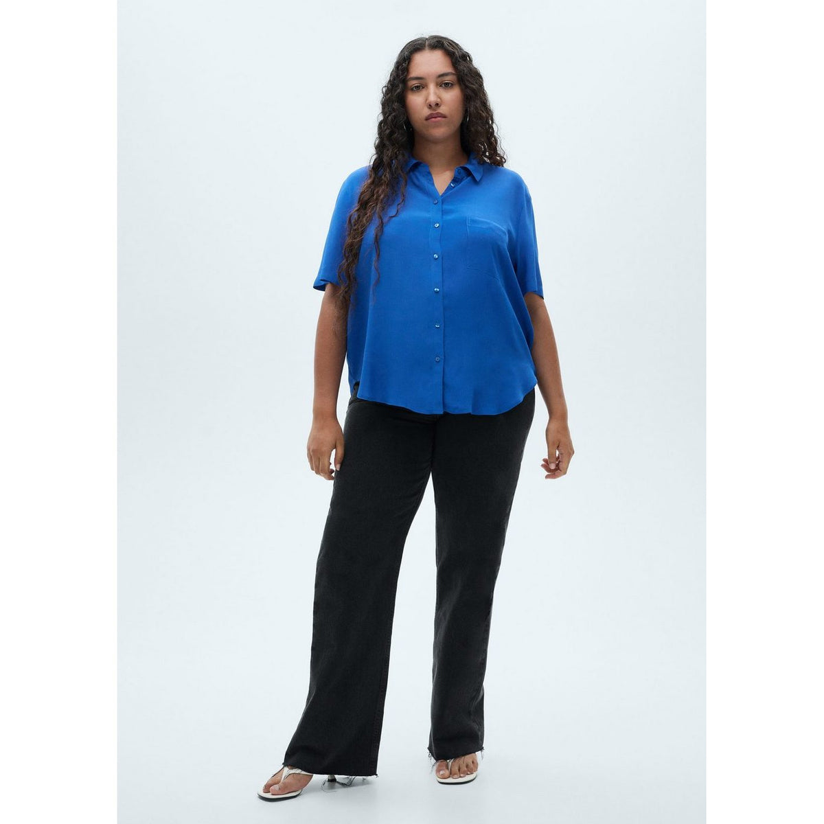 Camisa musgo - Azul