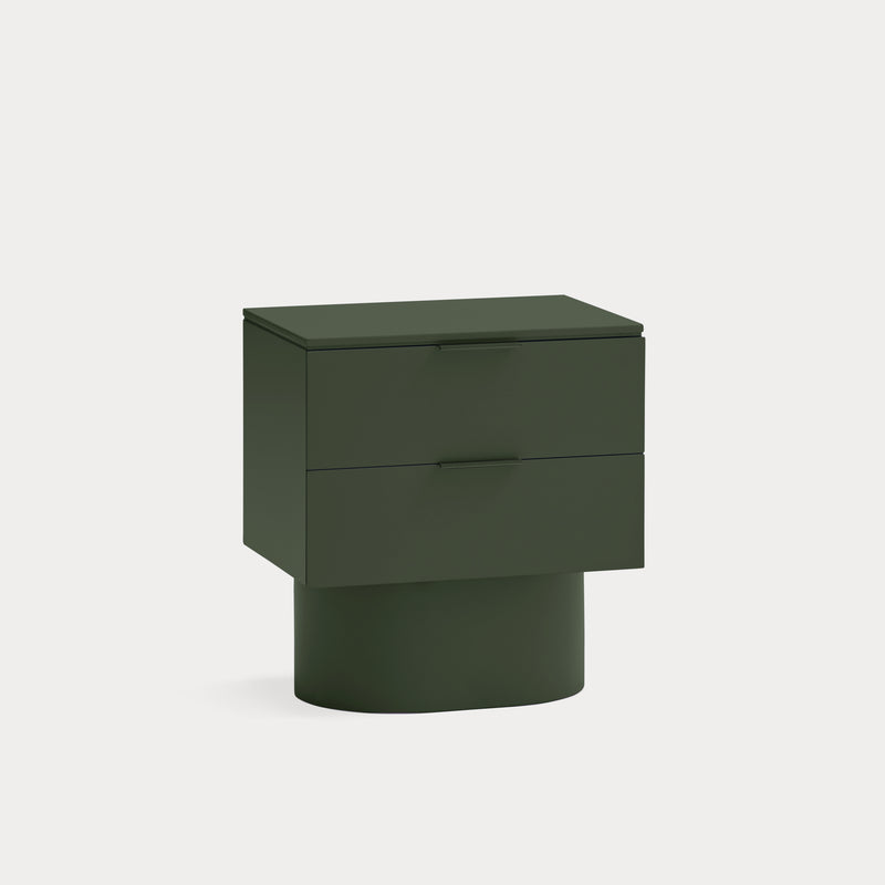 Totem - Table De Chevet - Vert Olive