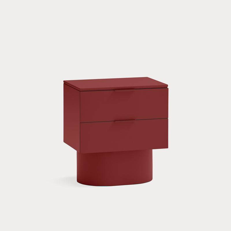 Totem - Table De Chevet - Rouge