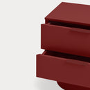 Totem - Table De Chevet - Rouge