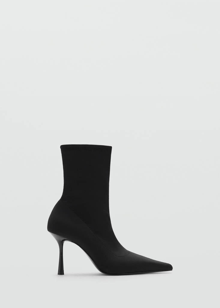 Bottines À Tige Ajustée À Talon