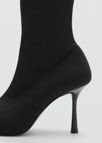 Bottines À Tige Ajustée À Talon