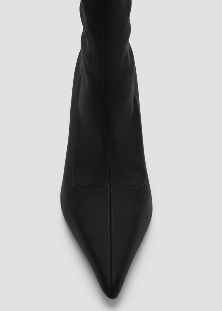 Bottines À Tige Ajustée À Talon