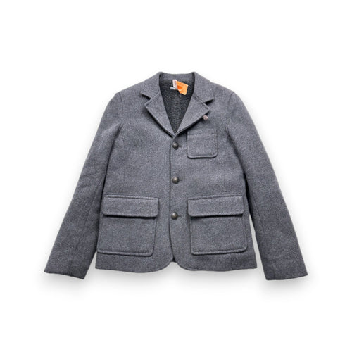 Bonpoint - Manteau Gris En Laine - 12 Ans