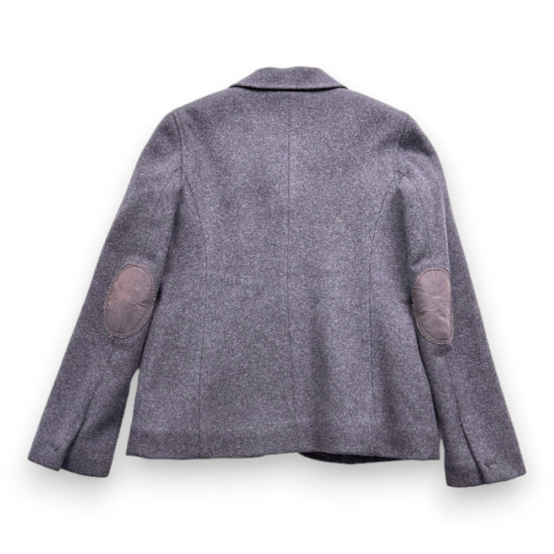 Bonpoint - Manteau Gris En Laine - 12 Ans