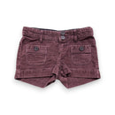 Bonpoint - Short Violet Effet Velours - 3 Ans