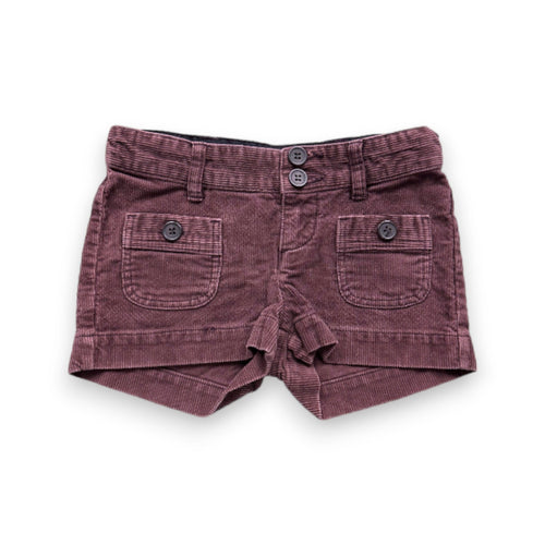 Bonpoint - Short Violet Effet Velours - 3 Ans