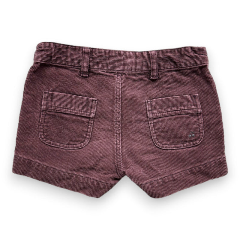 Bonpoint - Short Violet Effet Velours - 3 Ans