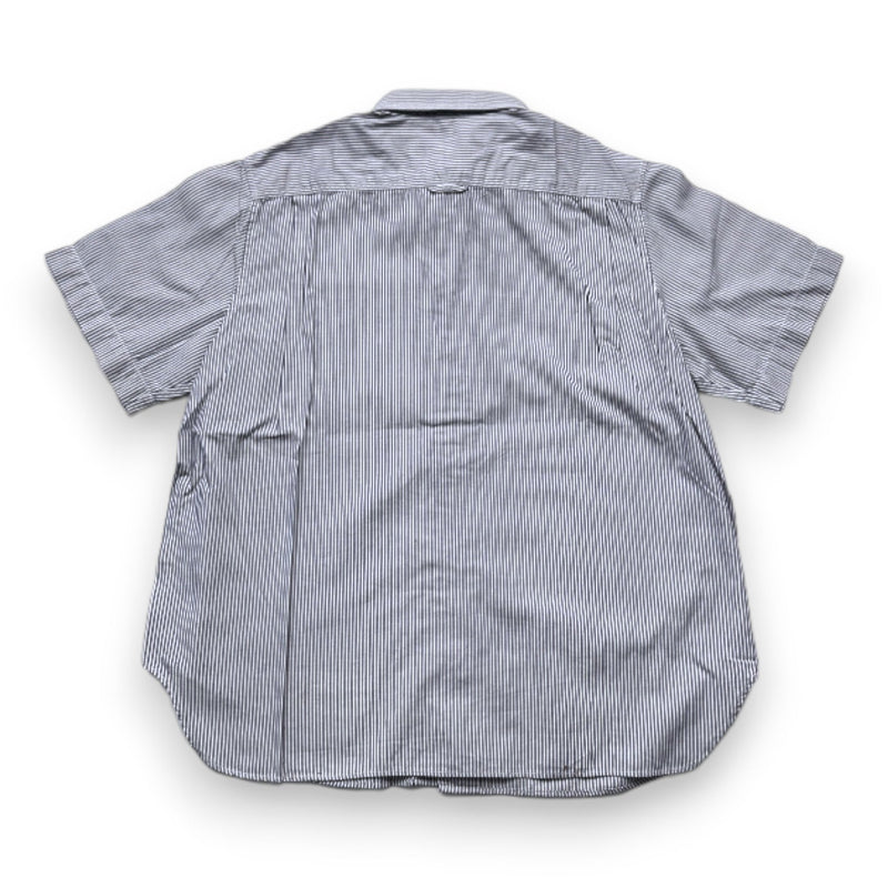 Bonpoint - Chemise À Manches Courtes Blanche Et Noire À Rayures - 10 Ans