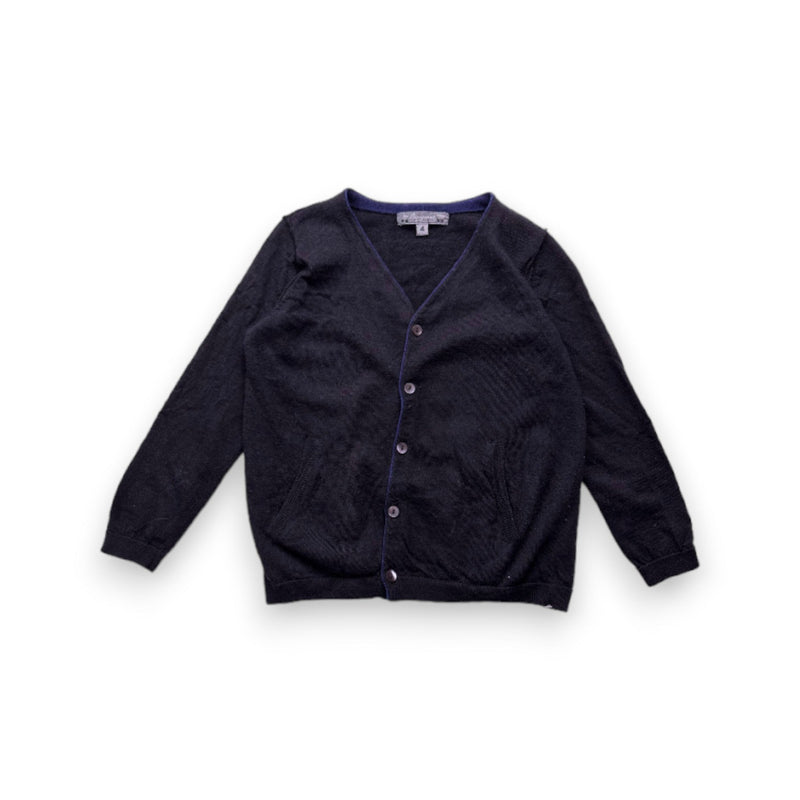 Bonpoint - Cardigan En Laine Noir - 4 Ans