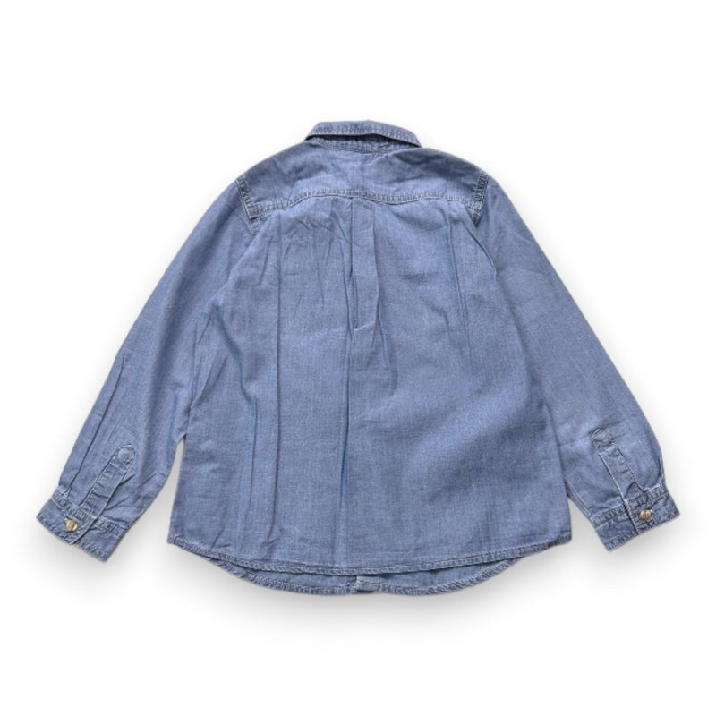 Bonpoint - Chemise En Jean Bleue À Manches Longues - 6 Ans