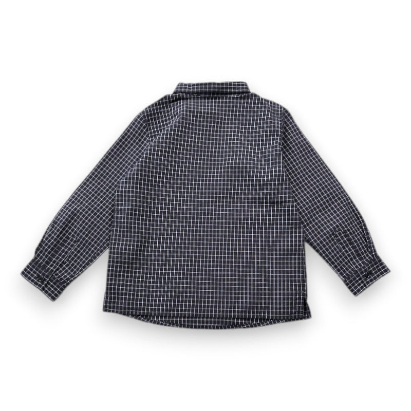 Bonpoint - Chemise À Manches Longues Noire À Carreaux - 4 Ans