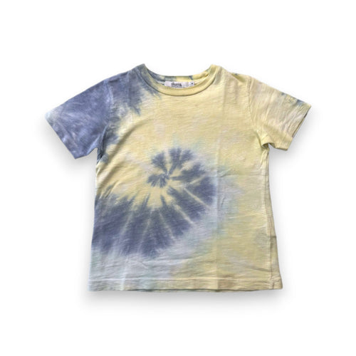 Bonpoint - T-Shirt Jaune Et Bleu À Manches Courtes - 4 Ans