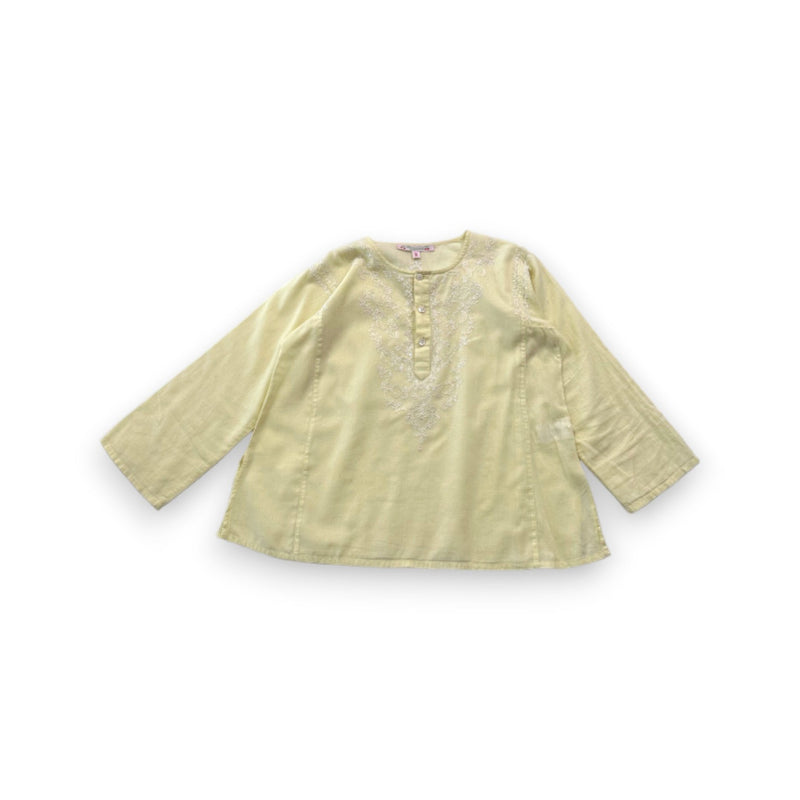 Bonton - Blouse Jaune Avec Broderies - 8 Ans