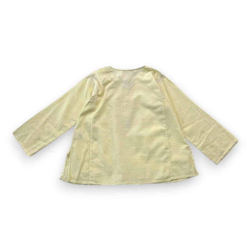 Bonton - Blouse Jaune Avec Broderies - 8 Ans