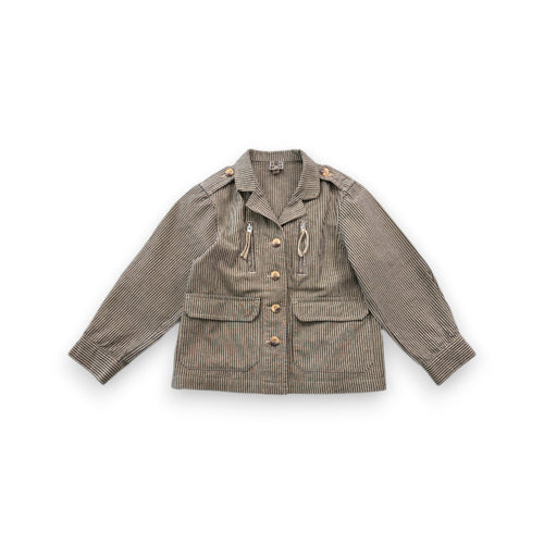 Bonton - Veste Verte À Rayures - 4 Ans