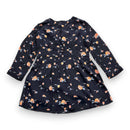 Bonpoint - Robe Noire À Fleurs - 4 Ans