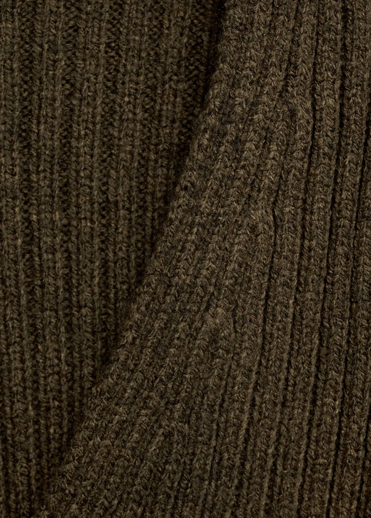 Cardigan Maille Côtelée Col V