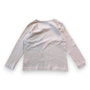 Bonpoint - T-Shirt Beige À Manches Longues Avec Imprimé - 3 Ans