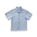 Bonton - Chemise Manches Courtes Bleue Boutonnée - 4 Ans