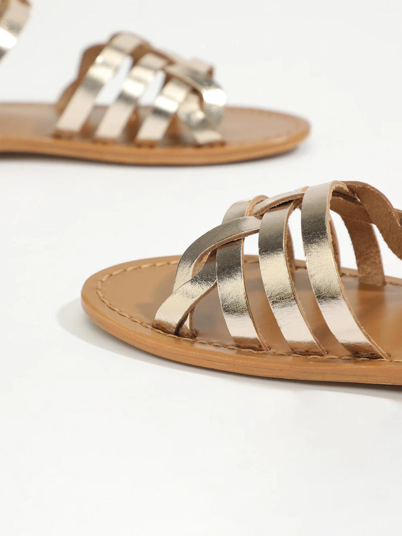 Rubra Sandals - Light Gold