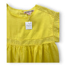 Bonpoint - Robe Jaune Citron Détails Dentelle (Neuve) - 6 Ans