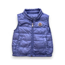 Moncler - Doudoune Sans Manches Bleu Ciel - 9 Mois