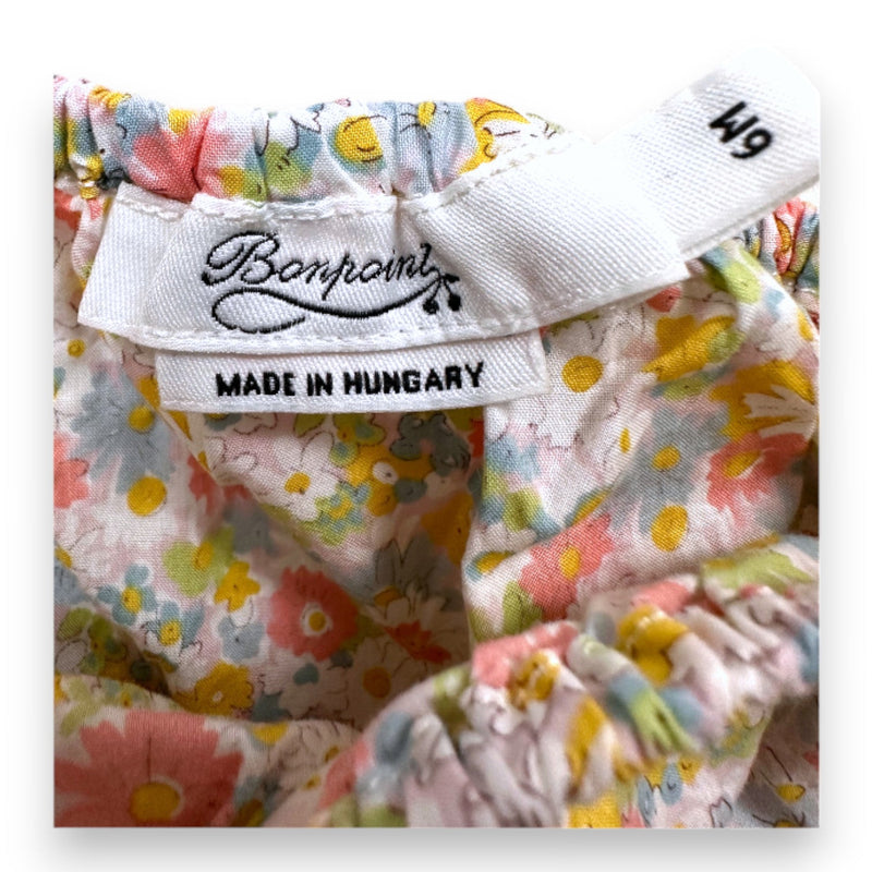 Bonpoint - Ensemble Robe Et Bloomer À Fleurs Multicolores - 6 Mois