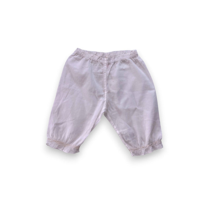 Bonpoint - Pantalon Léger Blanc Neuf - 6 Mois