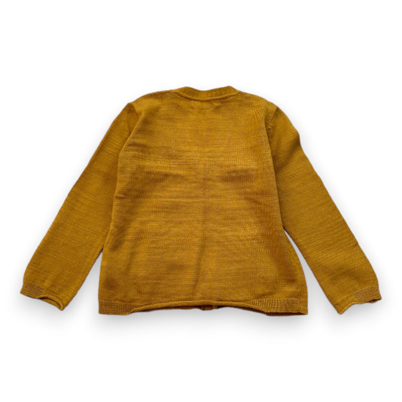 Bonpoint - Cardigan Jaune En Laine - 4 Ans