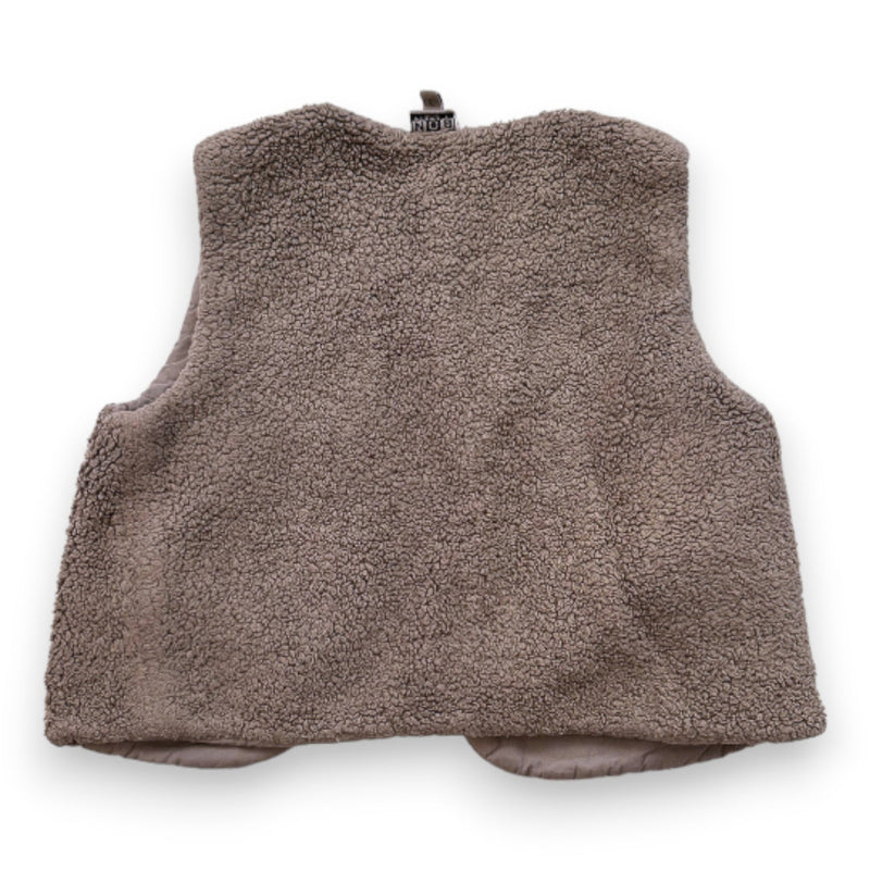 Bonton - Gilet Sans Manches Marron Effet Mouton - 3 Ans