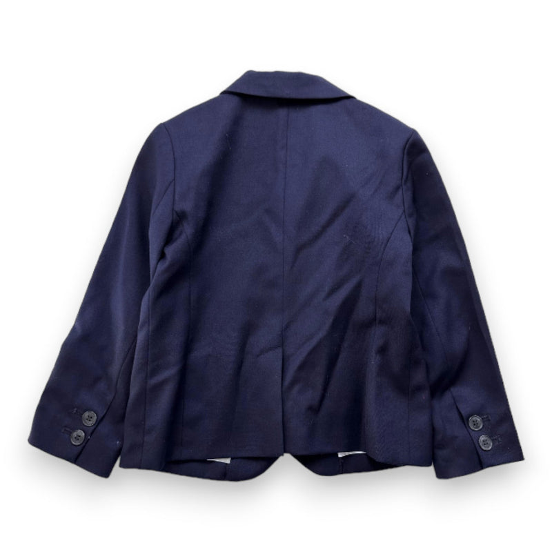 Bonpoint - Veste De Blazer Bleu Marine En Laine - 4 Ans